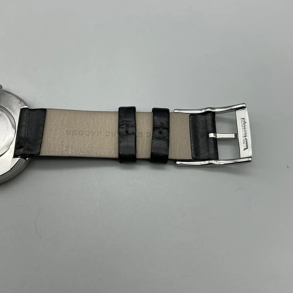 Marc By Marc Jacobs Womens Watch 36mm White Dial Black Leather New Battery